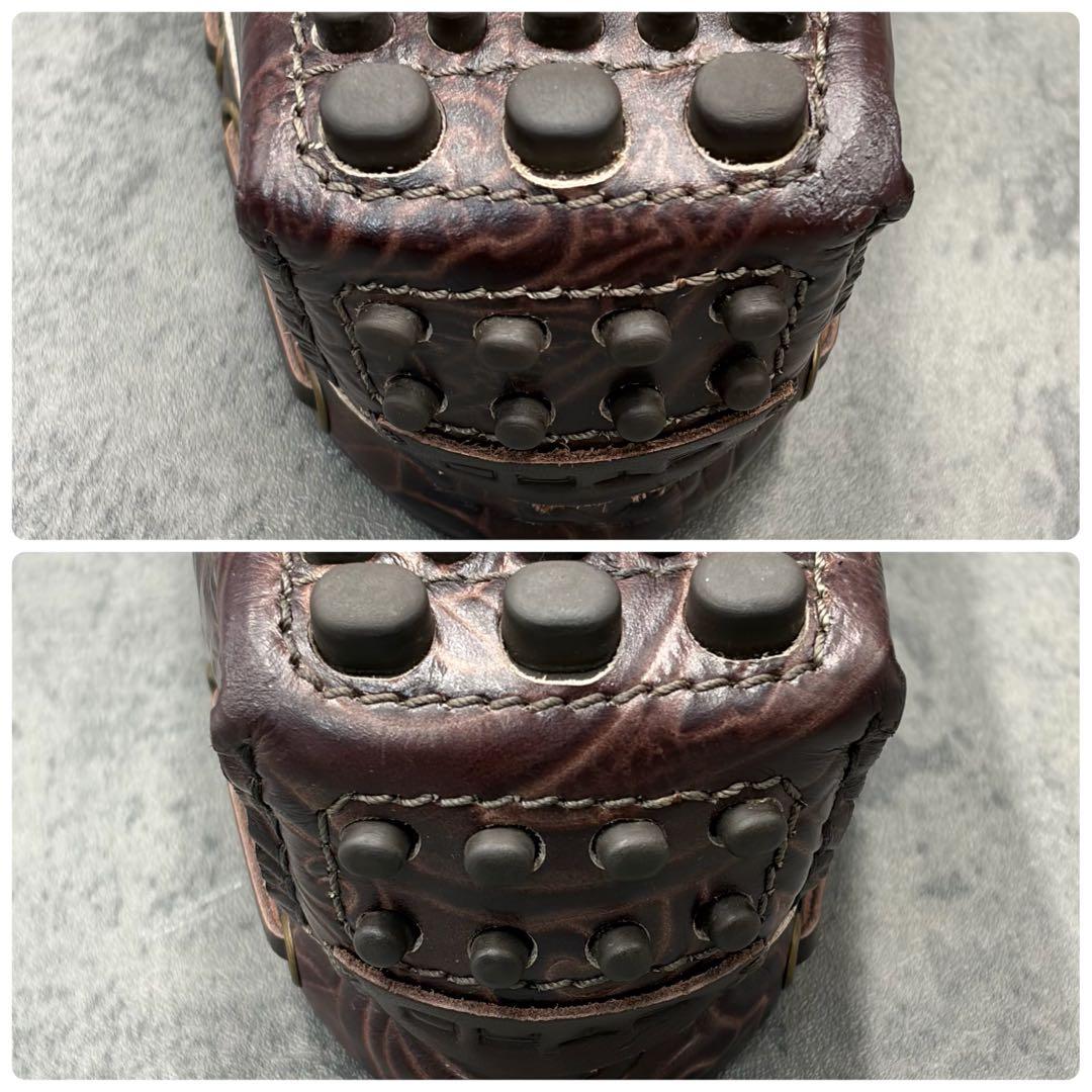 希少 エトロ ドライビングシューズ ペガソ ペイズリー レザー ビットローファー