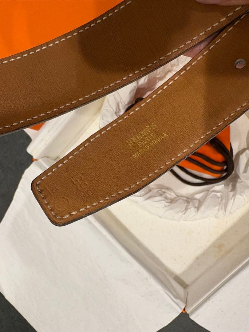 【中古品】HERMES ブラックベルト