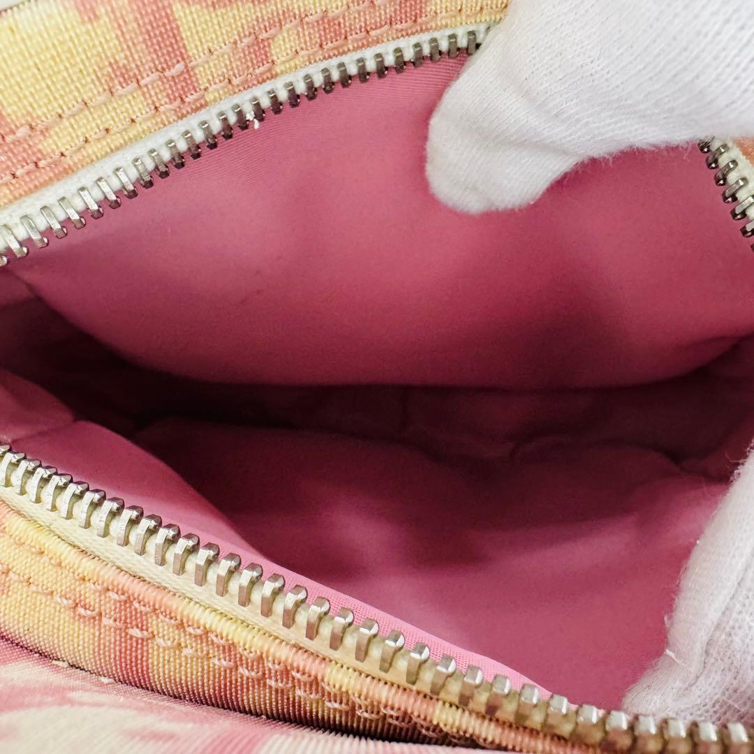 ✨Dior✨ディオール✨トロッター柄✨キャンバス✨ピンク✨ショルダーバッグ✨