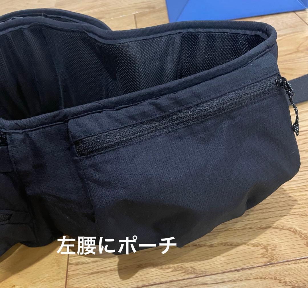 POLBAN ADVANCE ヒップシート　ブラック　シングルショルダーつき