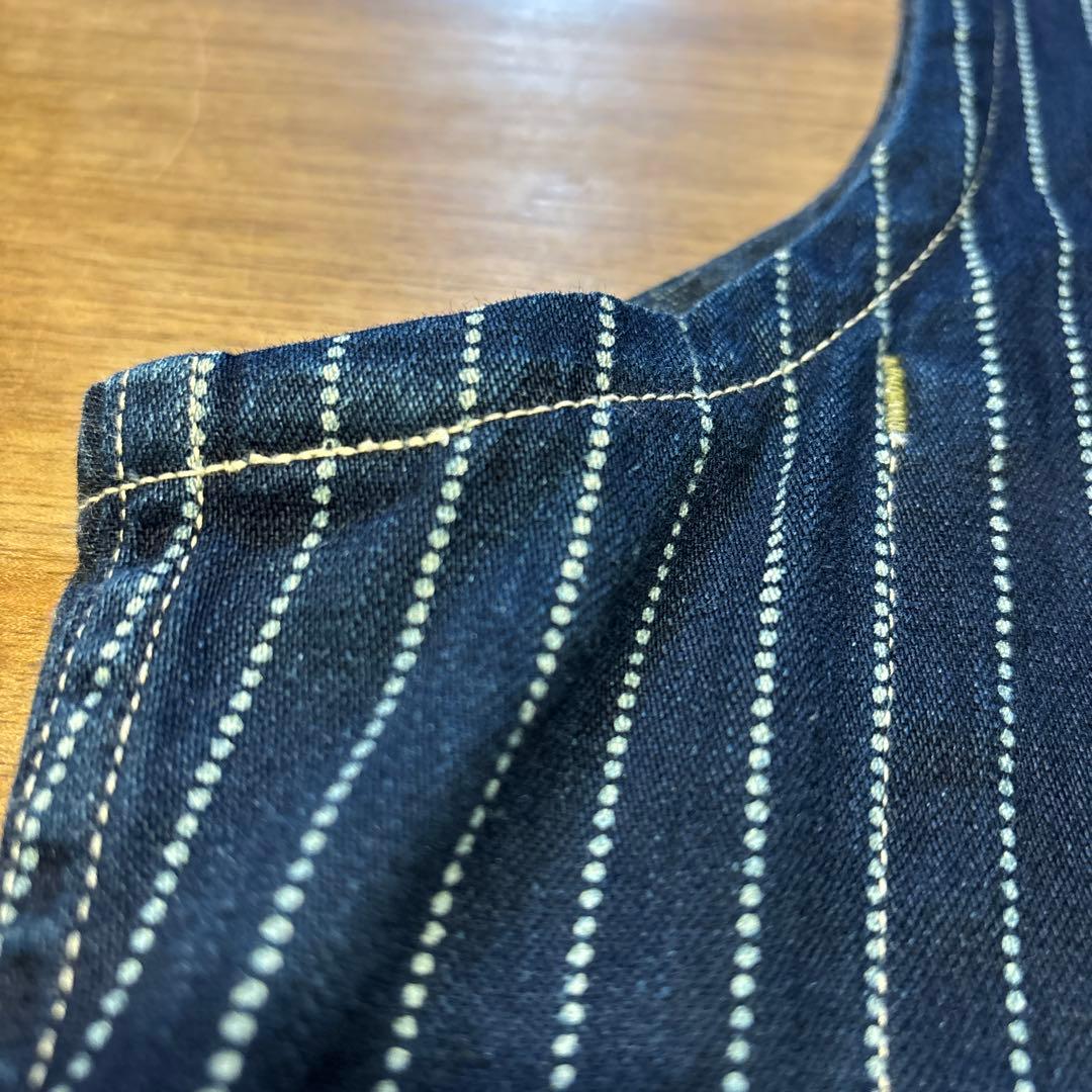 Sugar Cane ストライプデニムベスト