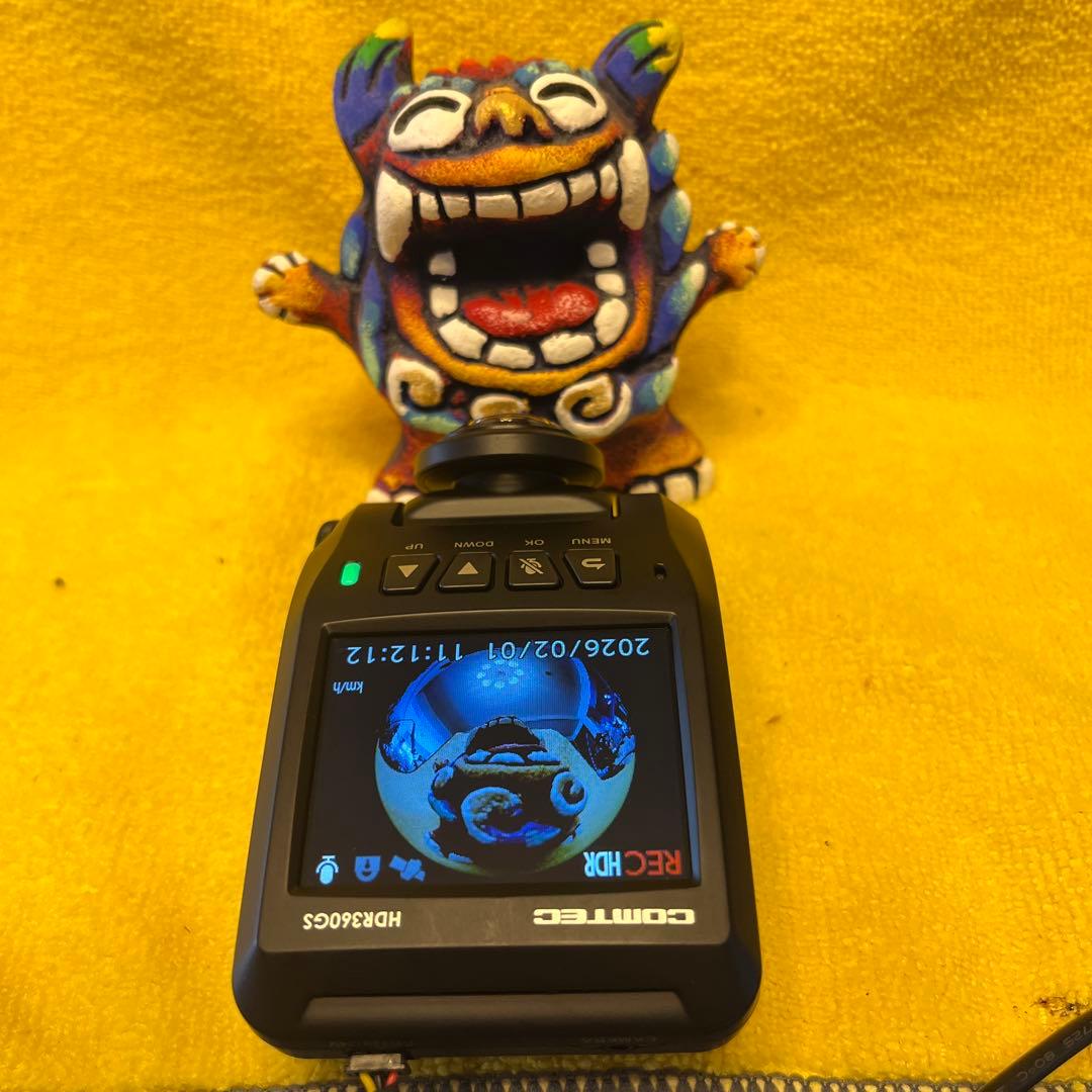 ☆整備品☆電池交換済☆最新Ver コムテックドライブレコーダーHDR360GS