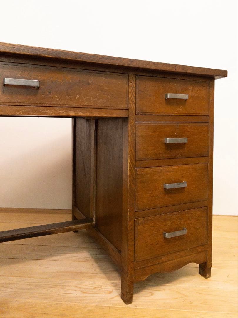 机　デスク　作業机　大きめ　古道具　古家具　ビンテージ　アンティーク　レトロ