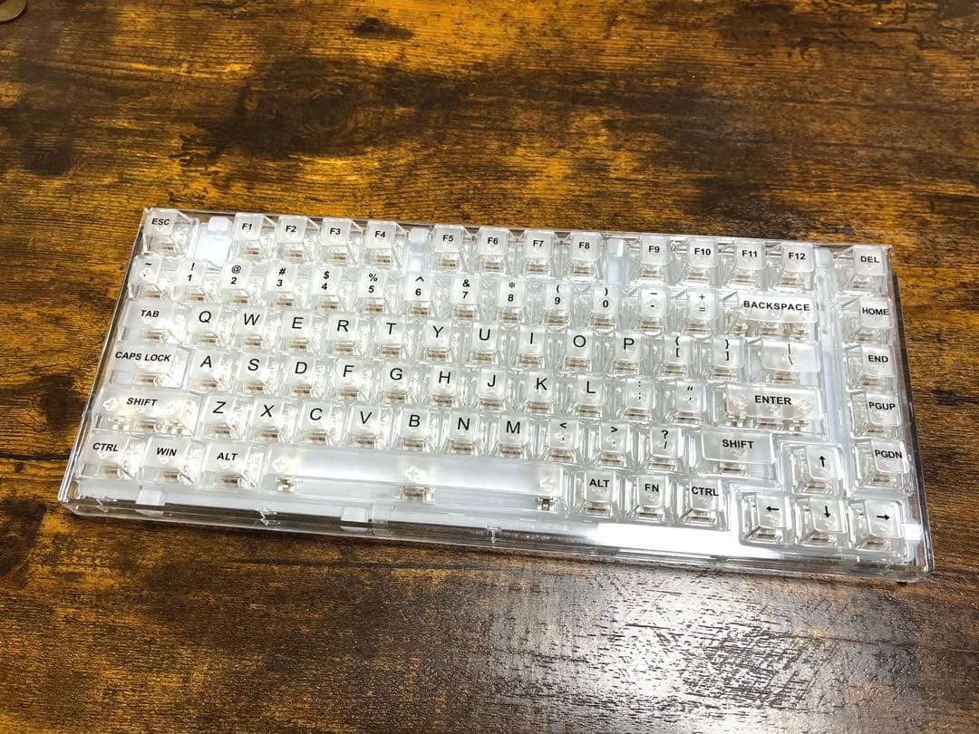 YUNZII X75 PRO82 クリスタルホワイト軸