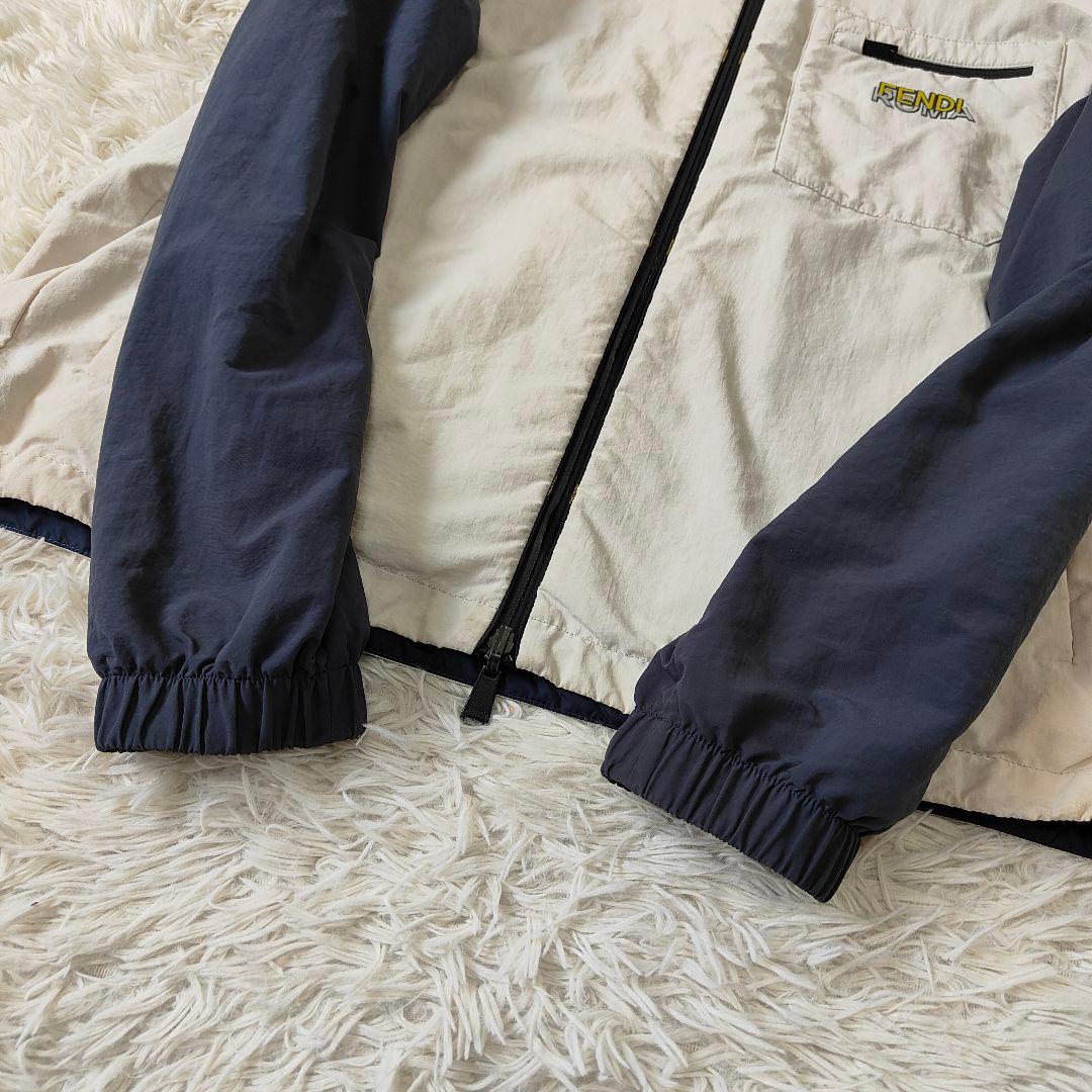 フェンディ　フード　ナイロンジャケット　リバーシブル　48　L