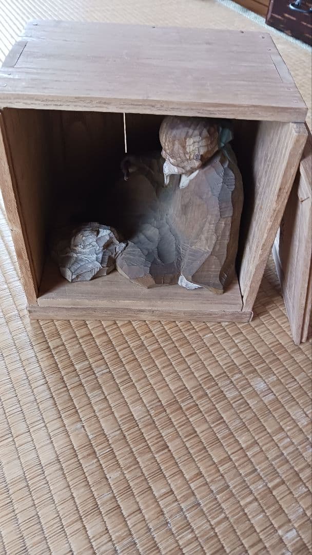 工藤敬三 作「黄初平」 木製像置物