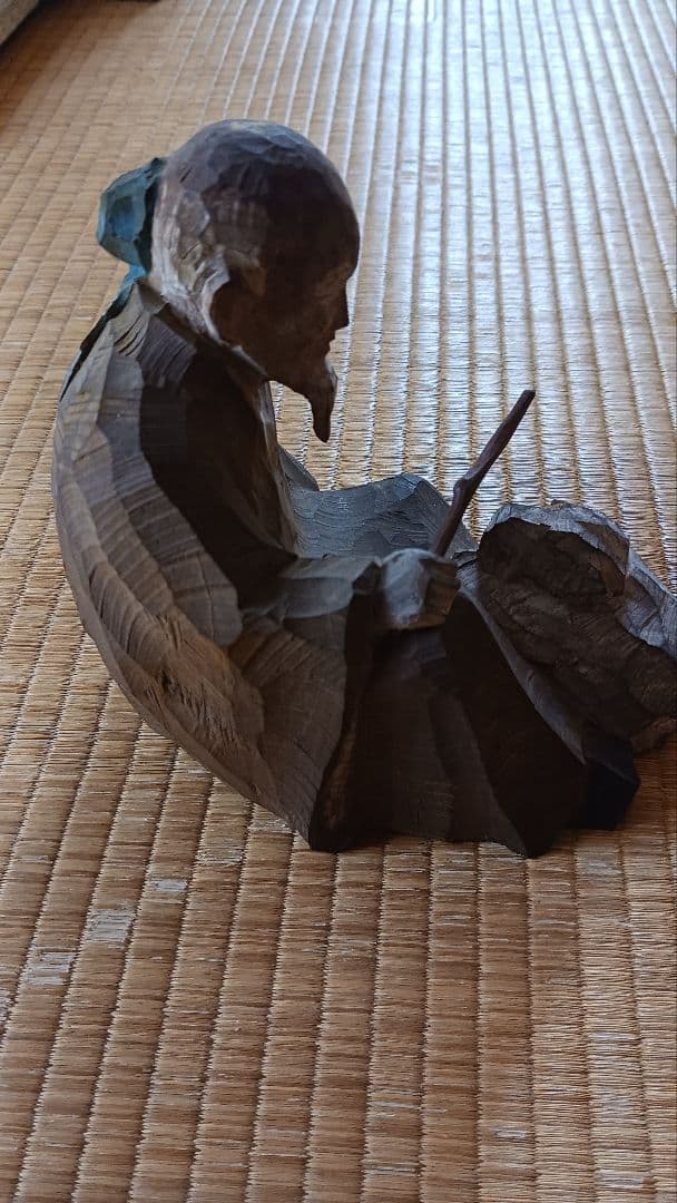 工藤敬三 作「黄初平」 木製像置物