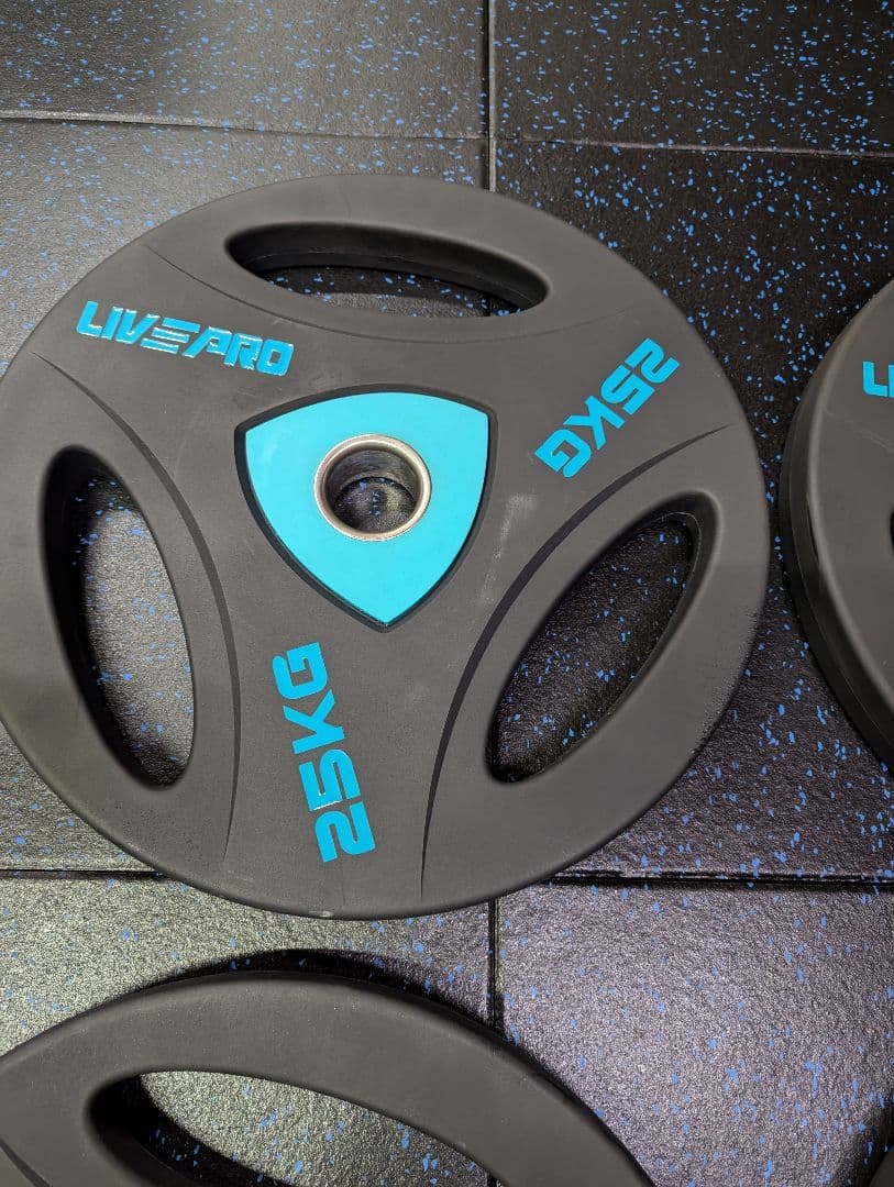 LIVE PRO　ウレタンオリンピックプレート　50mm　25kg　1枚　①