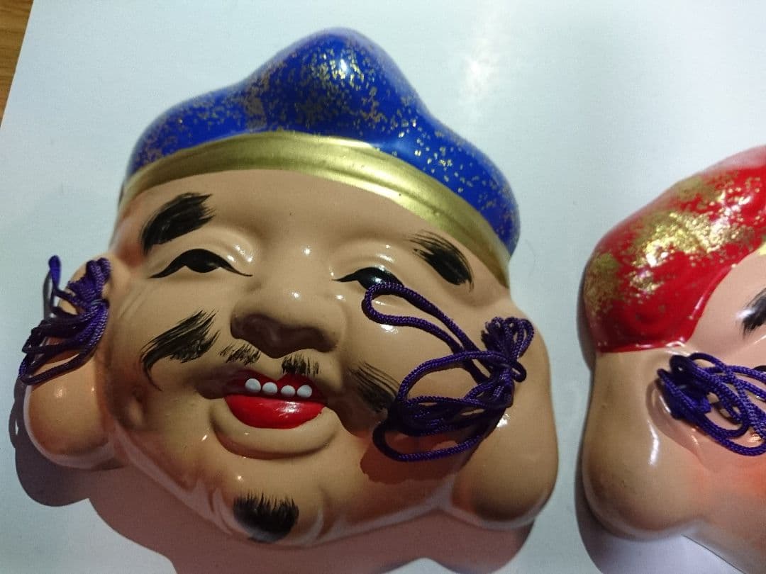 送料無料☆開運 福を呼ぶ！笑顔の大黒さまのお飾り二点セット