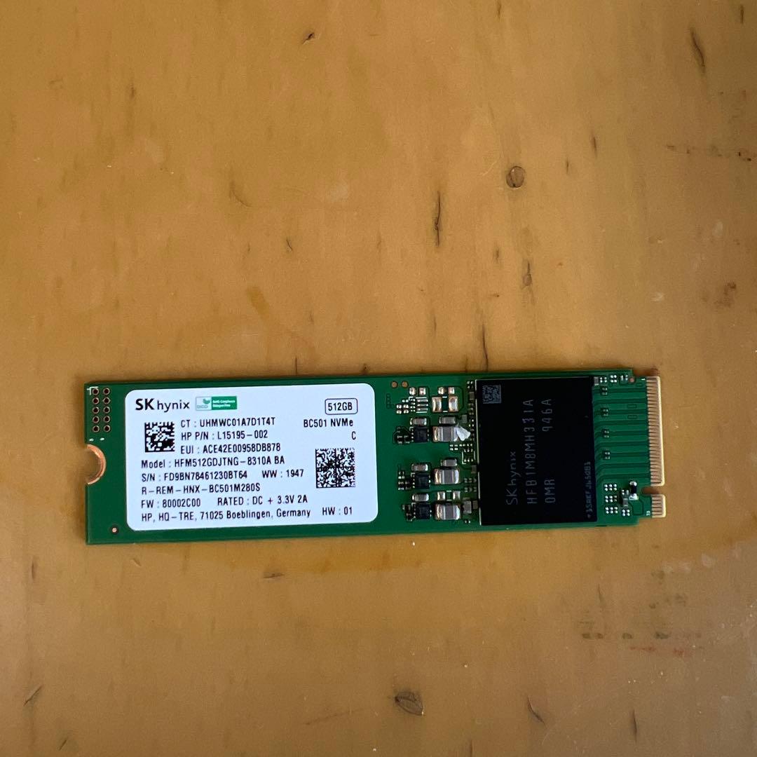 SKhynix NVMe 52GB SSD 32枚