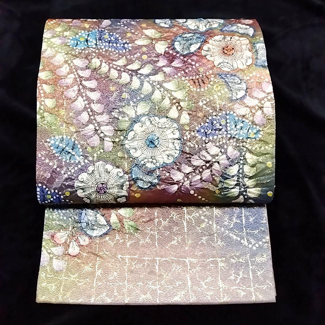 辻ケ花 辻が花 金通し 絞り 辻ヶ花 セット 訪問着 染め分け 袋帯