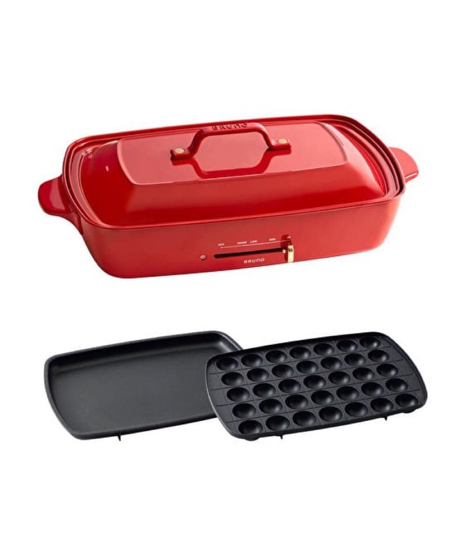 BRUNO ホットプレートグランデサイズ レッド　BOE026