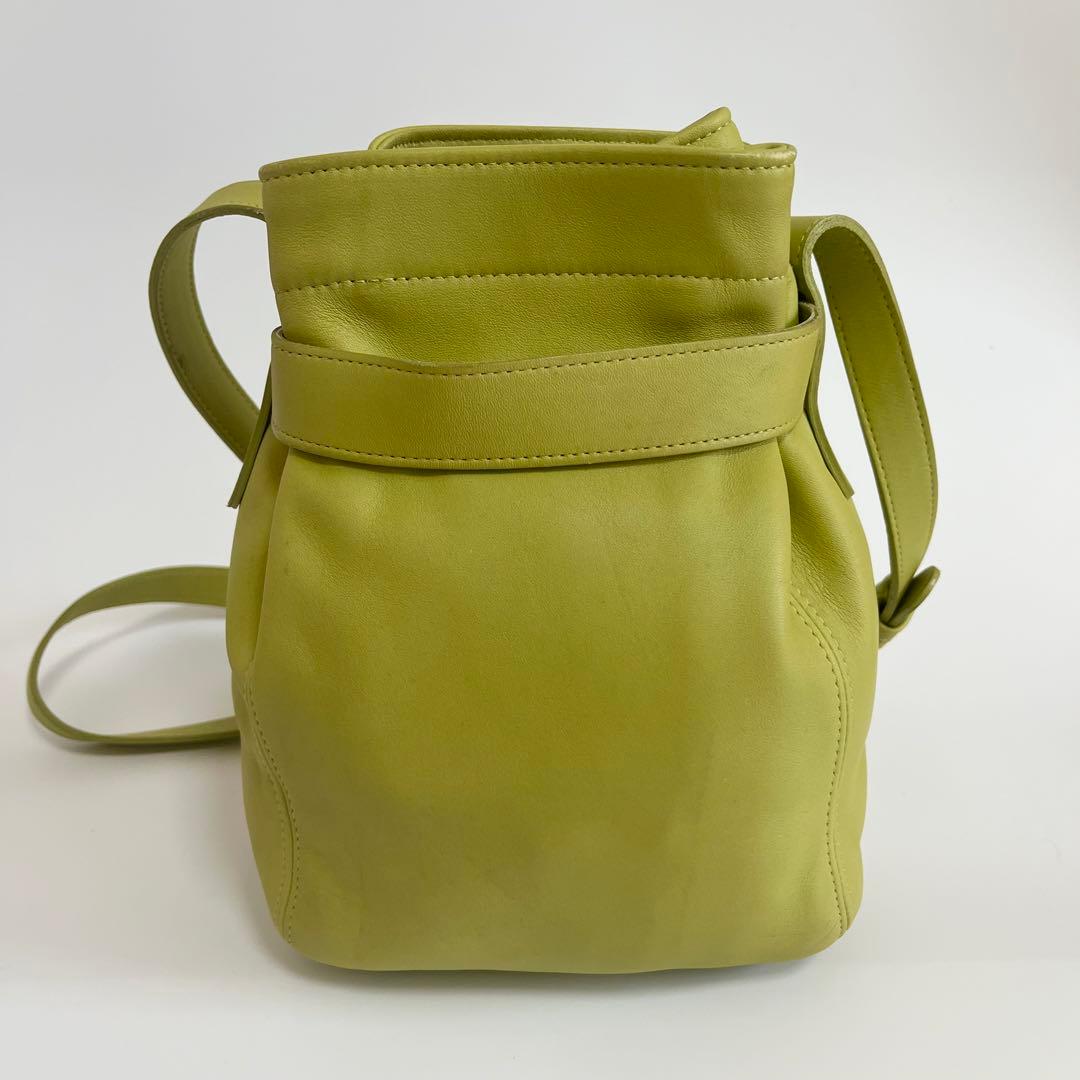 Vintage Coach Bucket Bag Green USA製