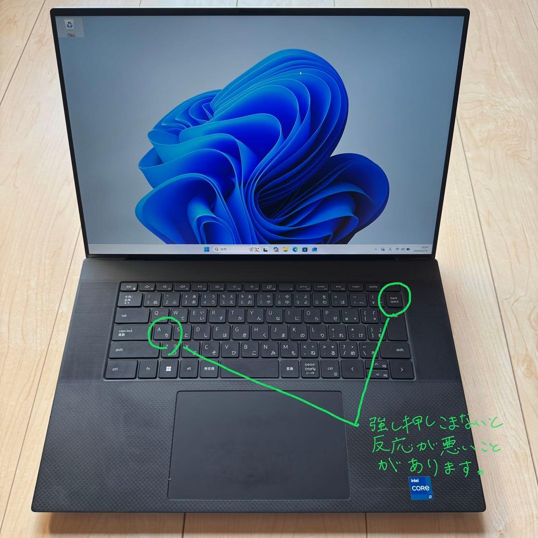 【DELL XPS17 9710】 coer i7 RAM32gd 1TBSSD