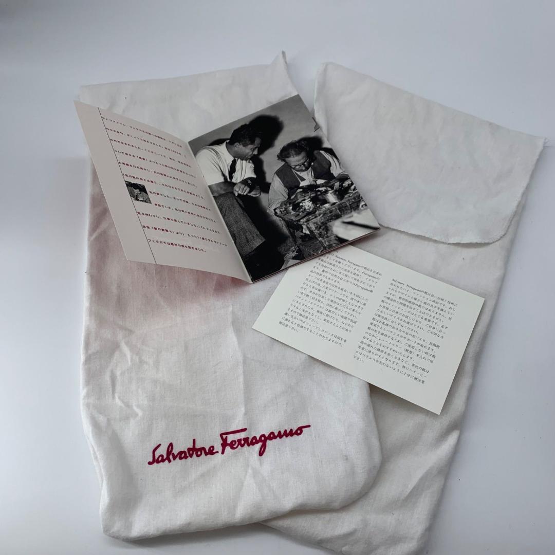 未使用級✨サルヴァトレーフェラガモ シューズ シルバー金具 26.5cm