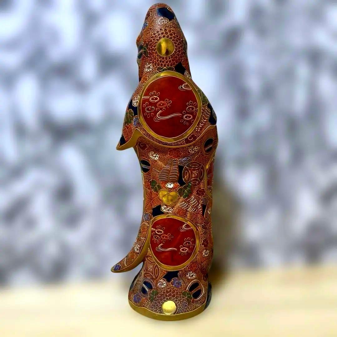 九谷焼　観音菩薩　金彩　骨董品　美術置物　仏像　期間限定値引き