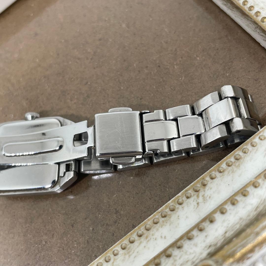 HIROB ソーラー腕時計 スクエア ローマ数字 箱付　コマ付き