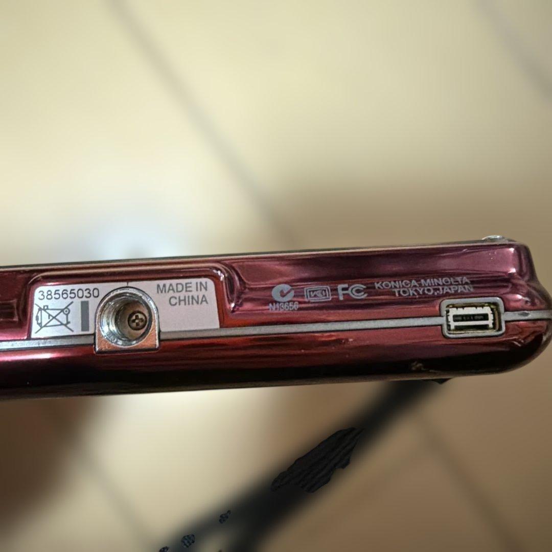KONICA MINOLTA デジタルカメラ DiMAGE X1 ワインレッド