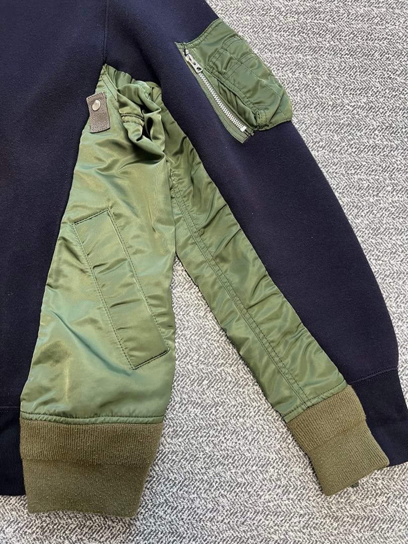 sacai Sponge Sweat MA-1 Pullover スウェット 3