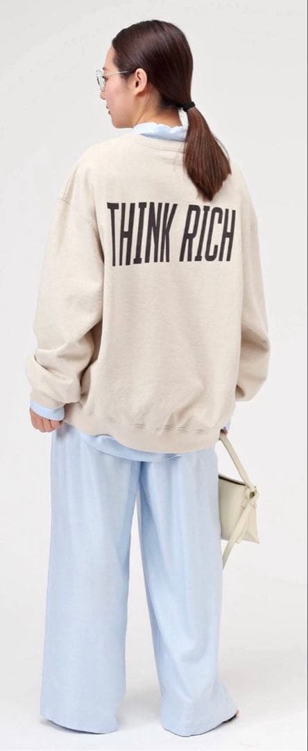 極美品☆AP STUDIO PRINT SWEAT PULLOVER ナチュラル