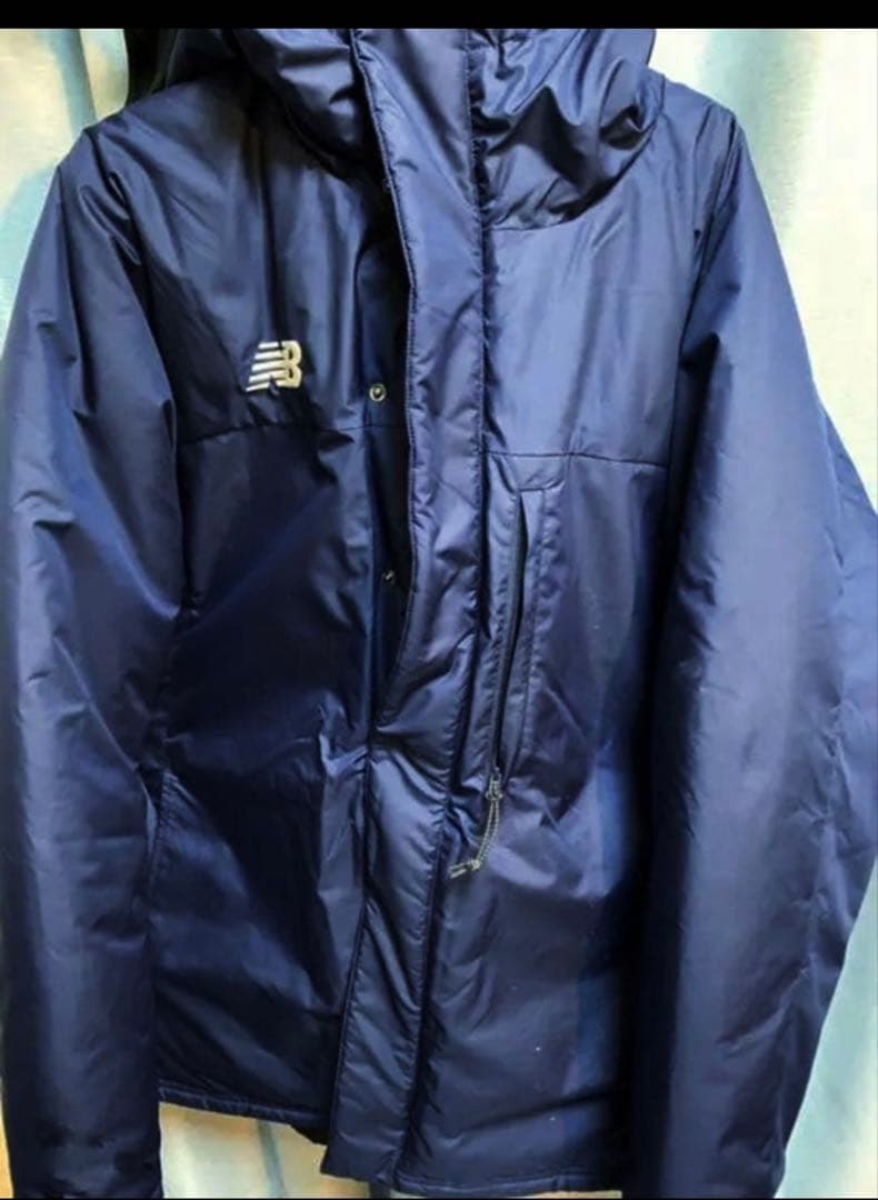 ニューバランス　JMJF1423 紺色　パデットハーフコートXL