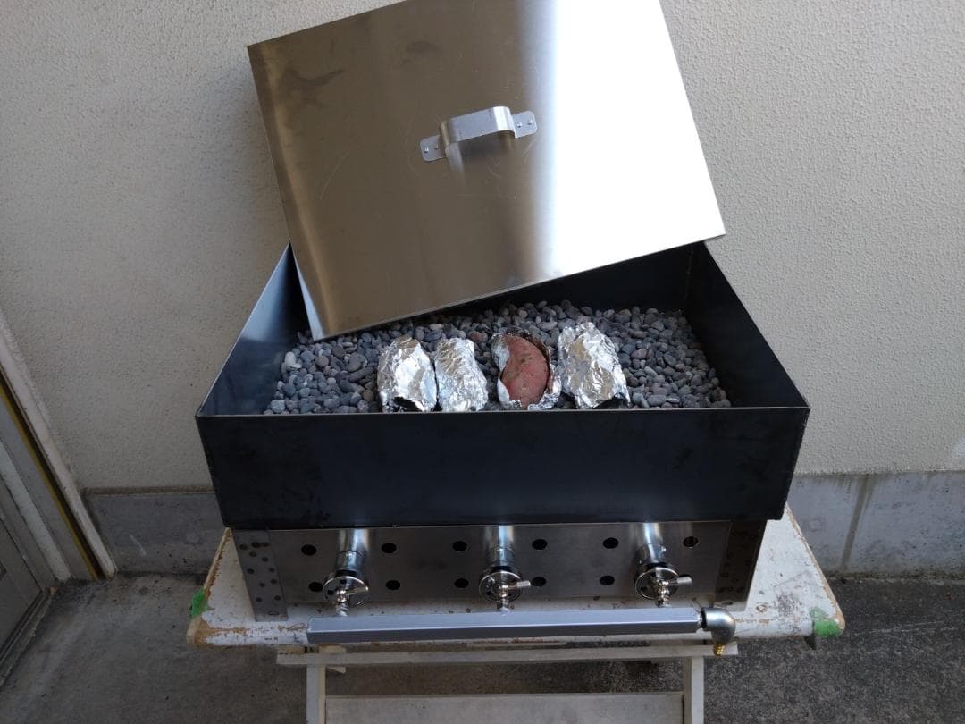 未使用品　石焼き芋やけます　さつまいも　独立開業　壺焼　プロパンガス　やきいも