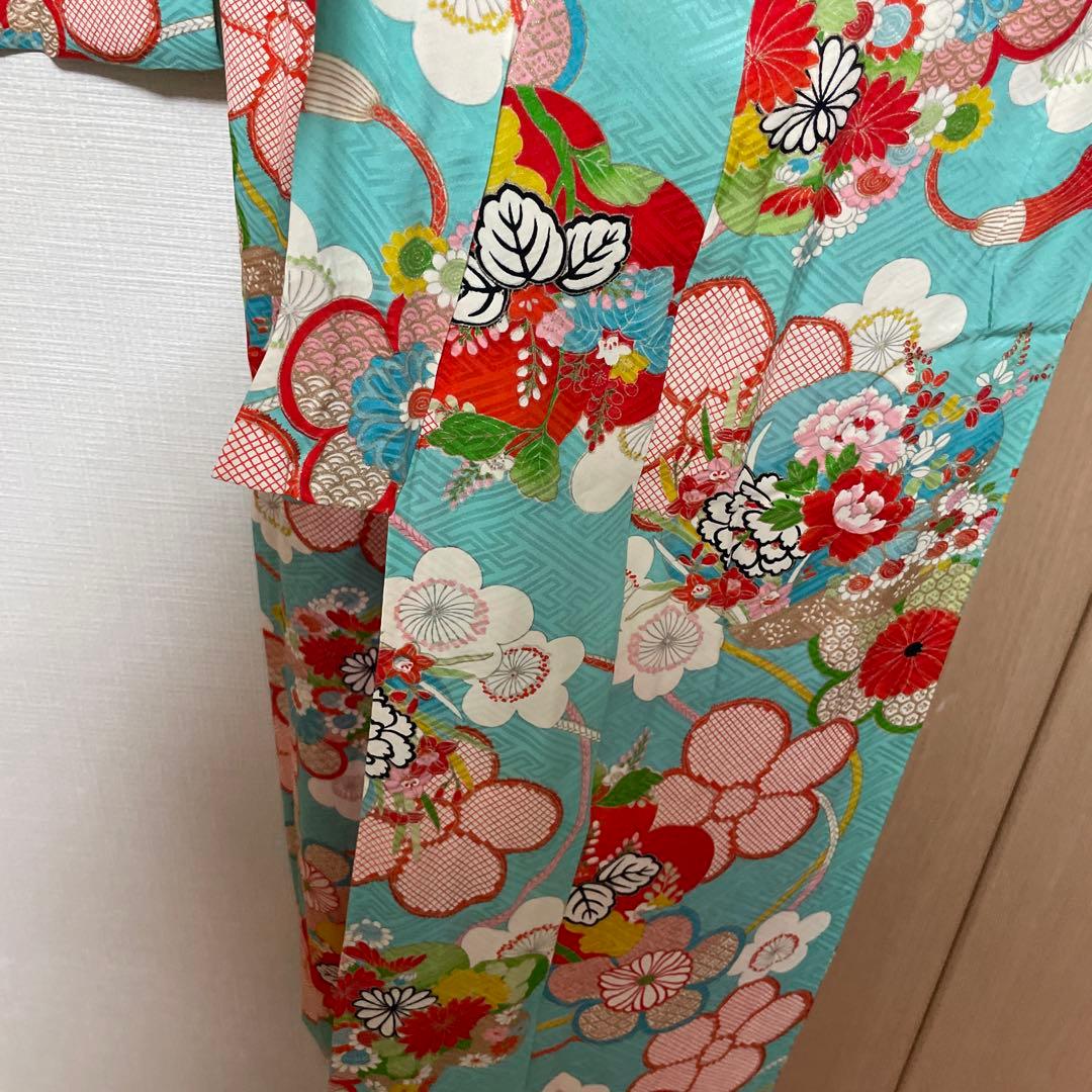 アンティーク　女の子　子供着物　大正ロマン　七五三　十三詣り着物