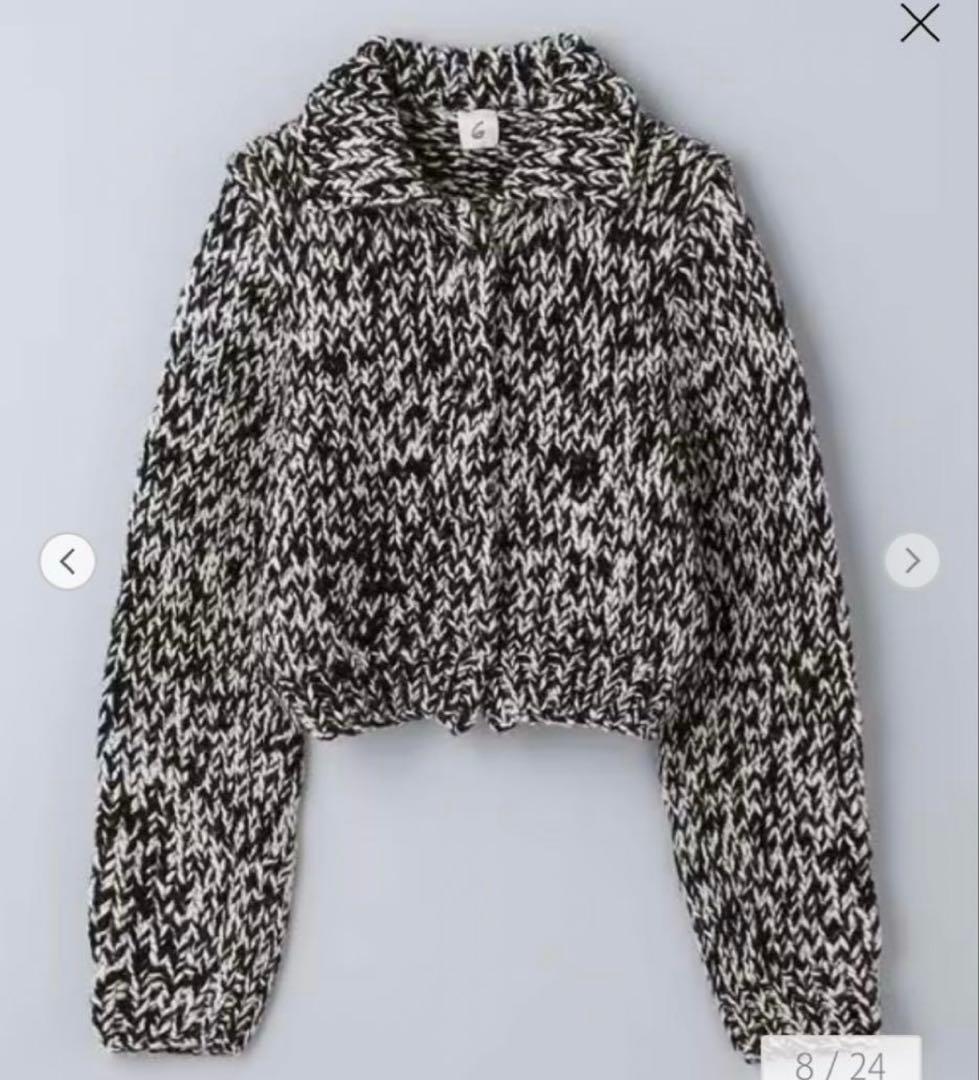 ＜6(ROKU)＞ウール ローゲージ カーディガン