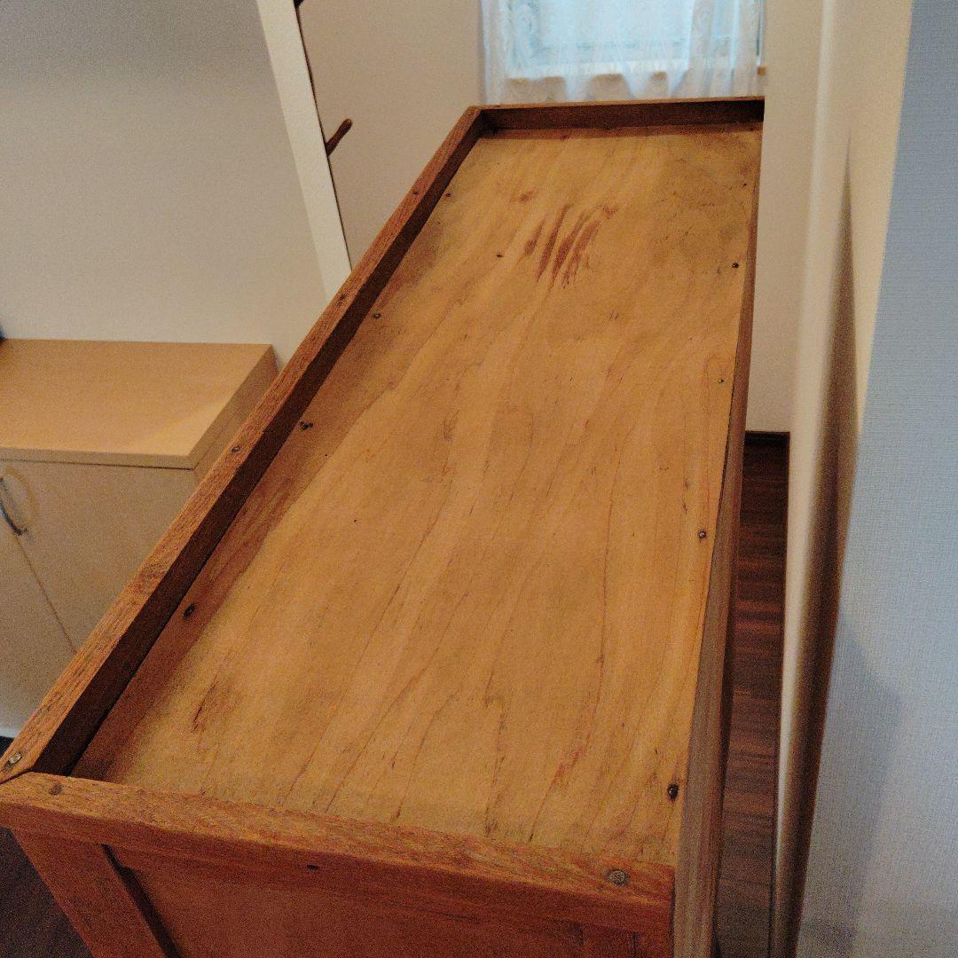 天然木キッチン収納キャビネット