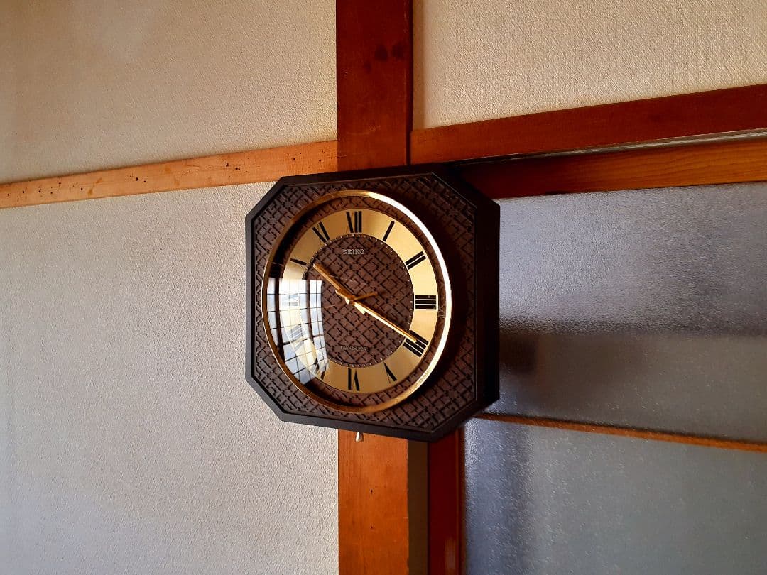 70's　SEIKO　トランジスタ　掛け時計　ミッドセンチュリー　ビンテージ