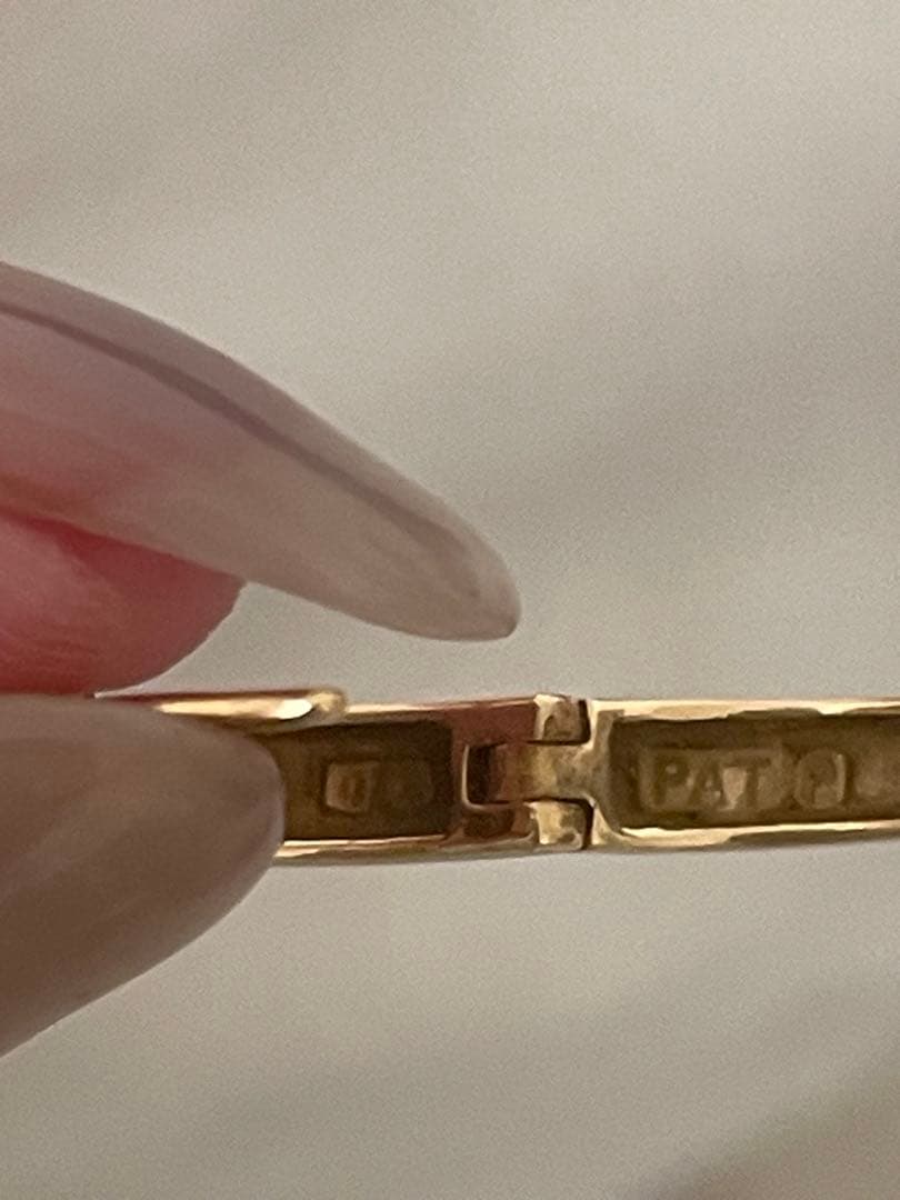 ZEN K18 イエローゴールド フープピアス ダイヤモンド5個 片耳用