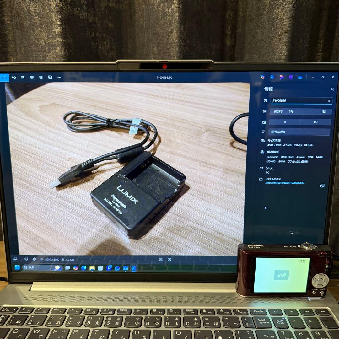 Panasonic LUMIX デジタルカメラ バイオレッド　DMC-FX60