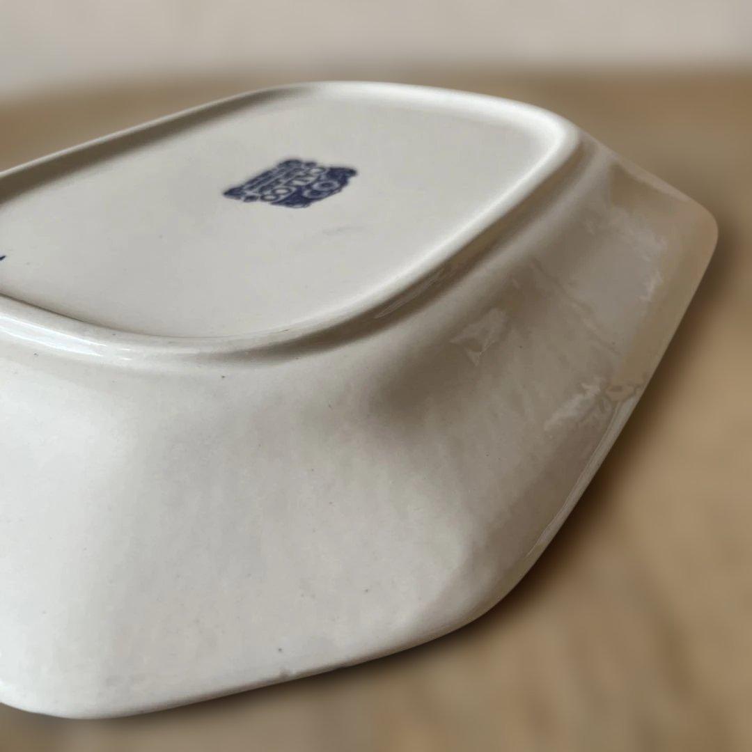 バーレイ社 ブルーキャリコ スクエアプレート