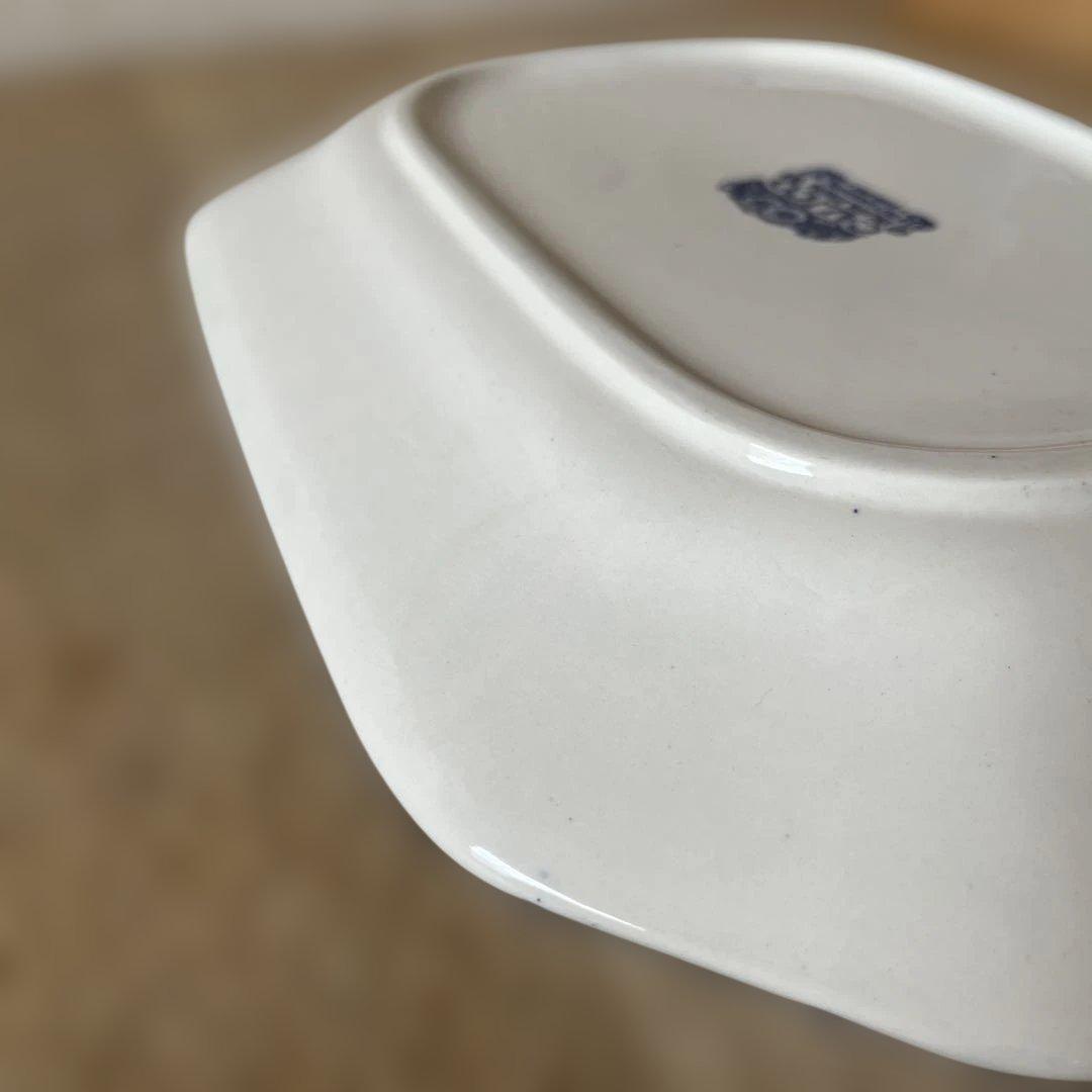 バーレイ社 ブルーキャリコ スクエアプレート