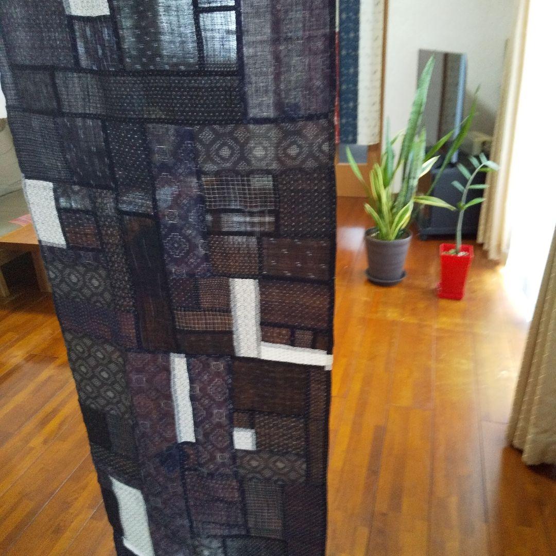 能登•近江•越後上布　ポシャギ風　 タペストリー　ハンドメイド