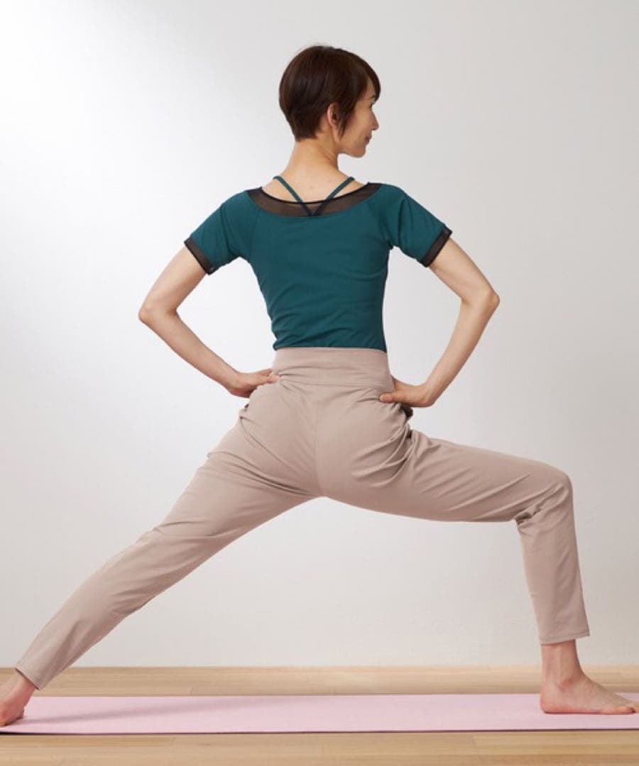 チャコット ホットヨガメッシュコンビトップ