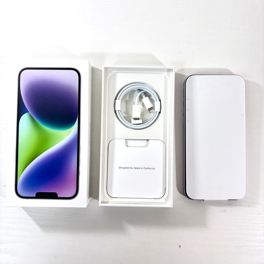 る*ん様 【美品】iPhone14 plus 256GB パープル SIMフリー