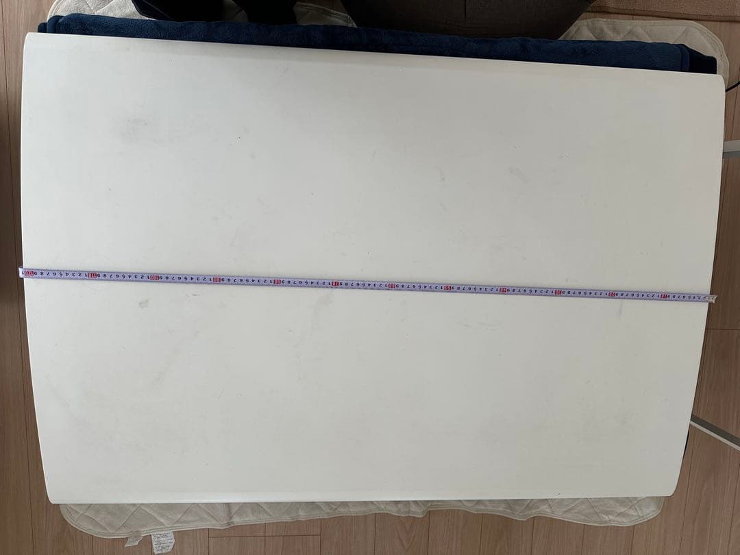 ホワイト 大きめ こたつ 120cm×80cm×高さ39cm（34+5）