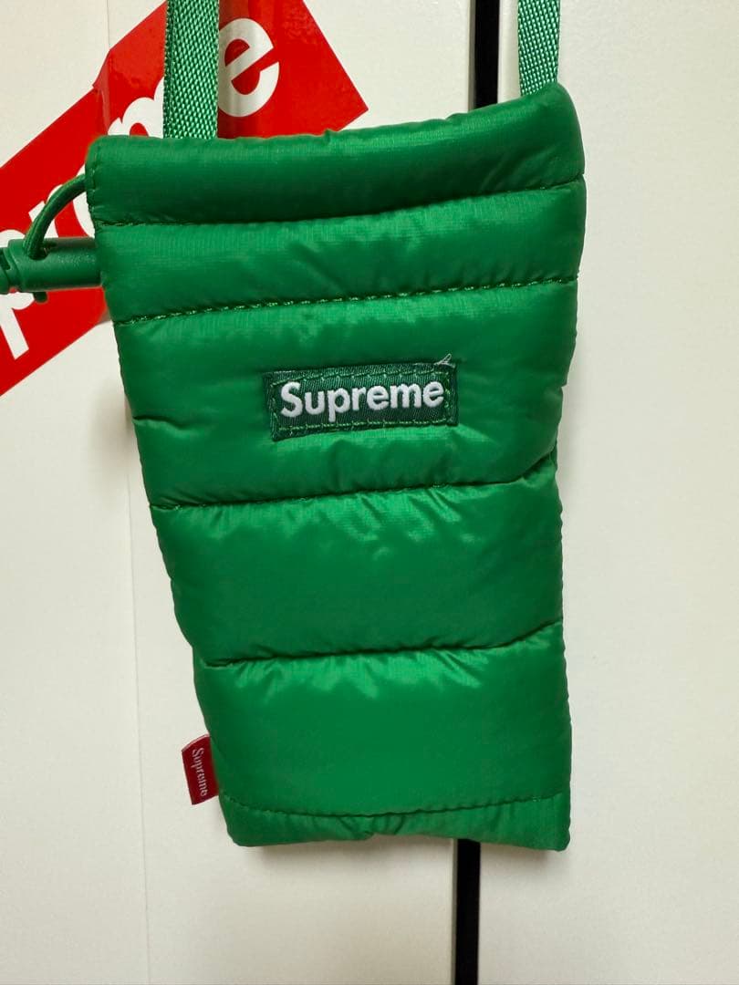 バッグ Supreme Puffer Neck Pouch \"Green\"