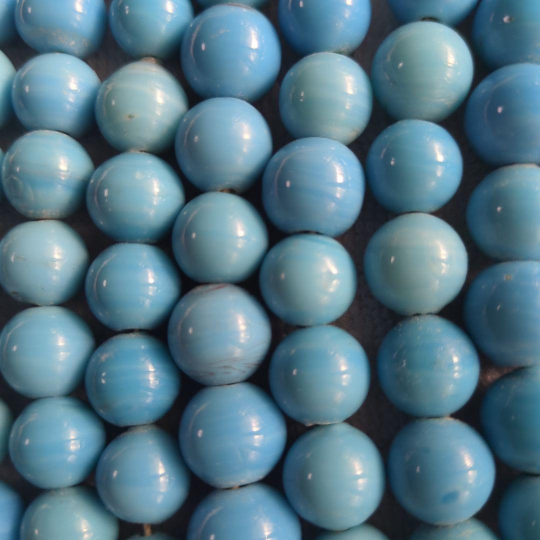 御専用　アイヌ玉　浅葱色