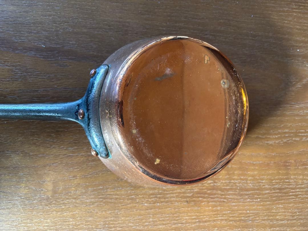 フランス製 銅片手鍋 ソースパン 口径約18cm MADE IN FRANCE