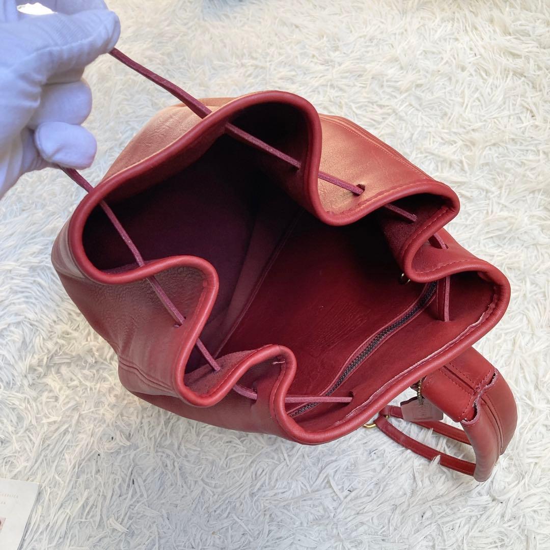 未使用保管品 vintage coach old usa backpack巾着