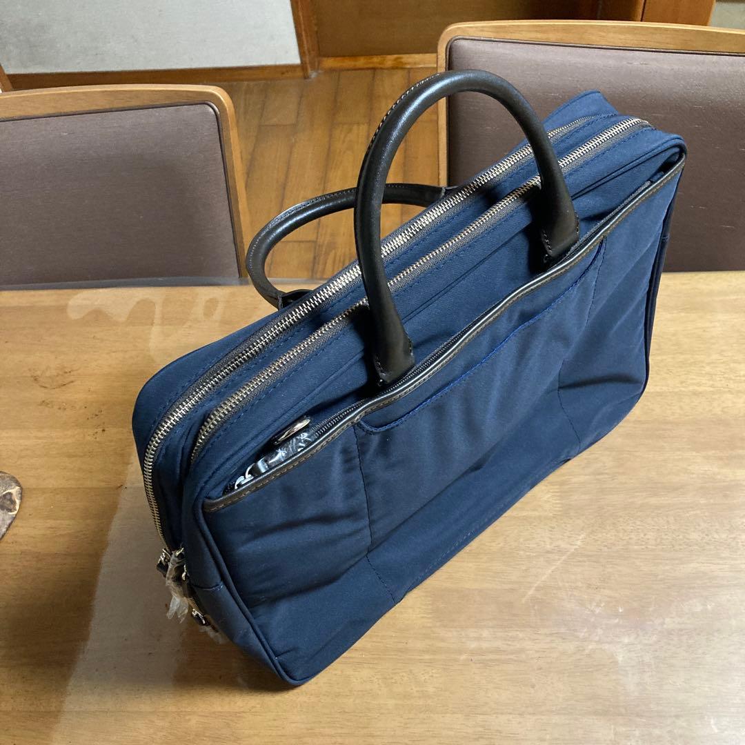 ネイビー ビジネスバッグ ナイロン
