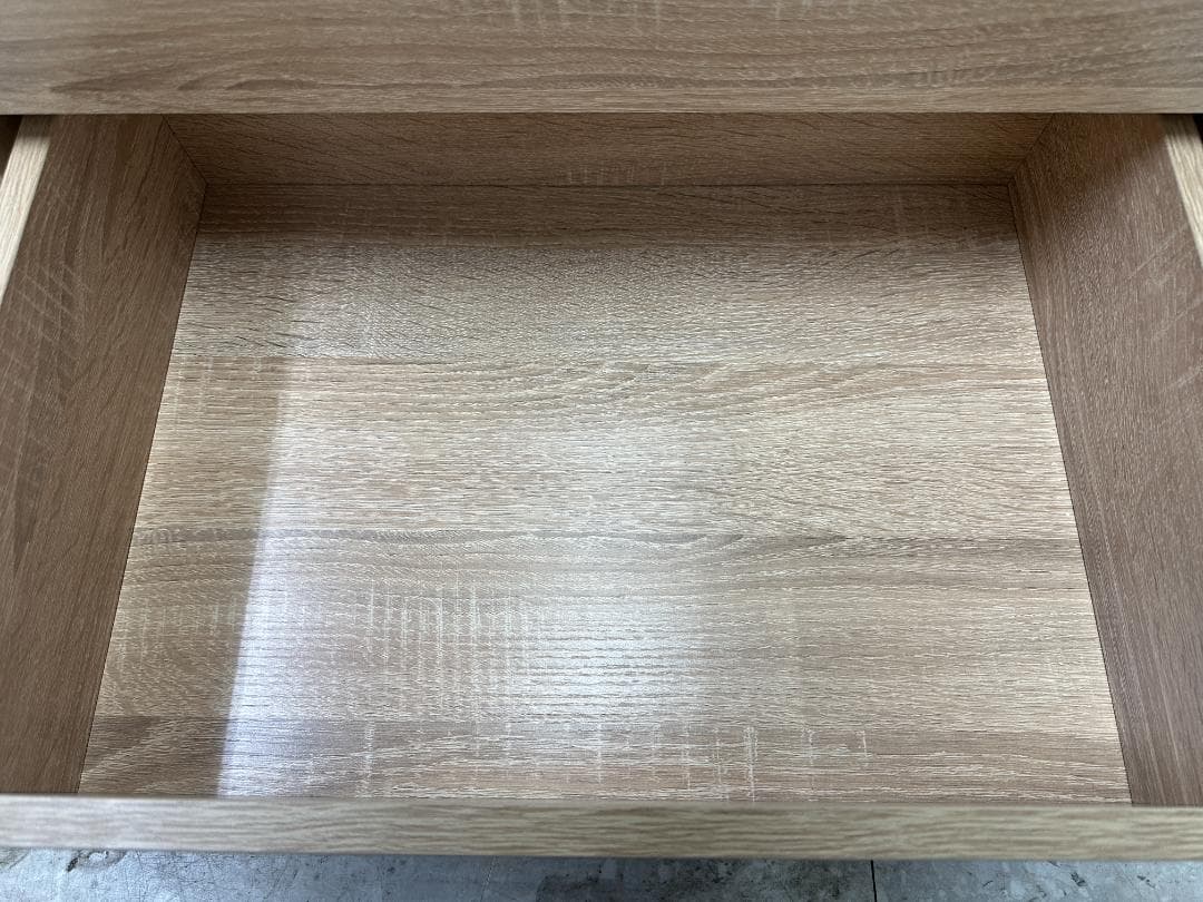 LOWYA　シェルフ　4段引き出し付き　ベージュ