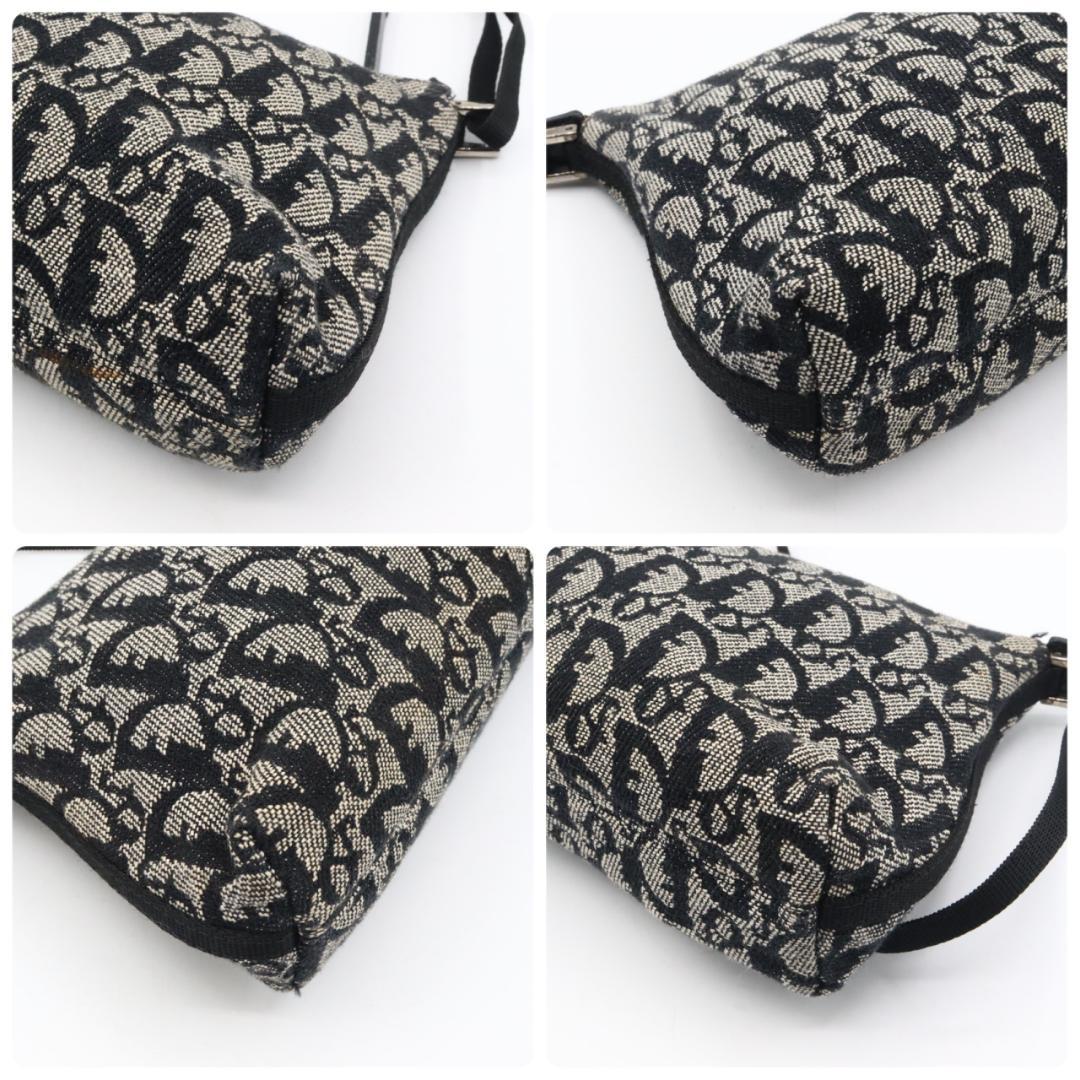 美品　クリスチャン　ディオール　トロッター　ハンドバッグ　ブラック