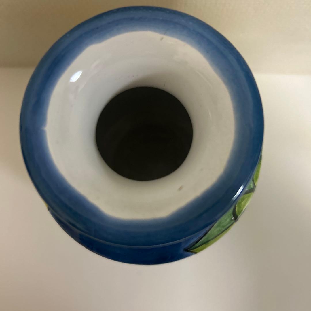 ニーノ・パルッカ（Nino Parrucca）のイタリア製シチリア陶器の花瓶　花