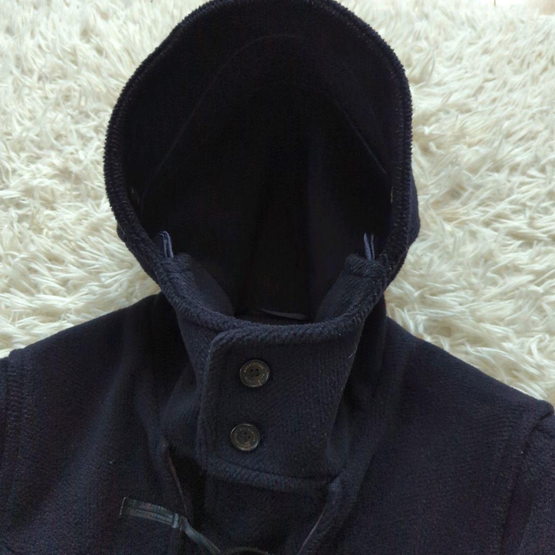 マッキントッシュ ダッフルコート ヘリンボーン ウール 英国製 ネイビー 38