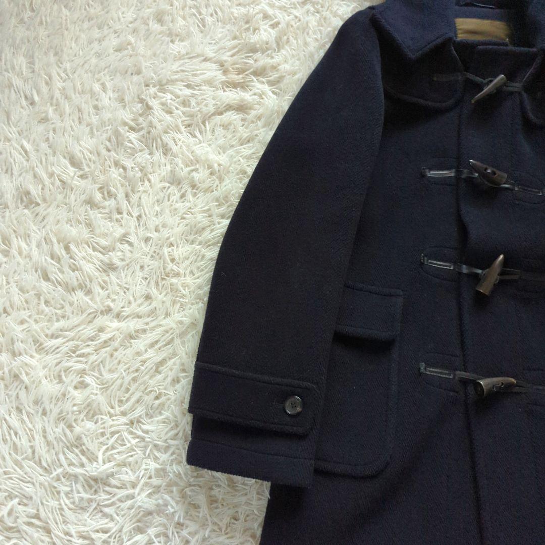 マッキントッシュ ダッフルコート ヘリンボーン ウール 英国製 ネイビー 38