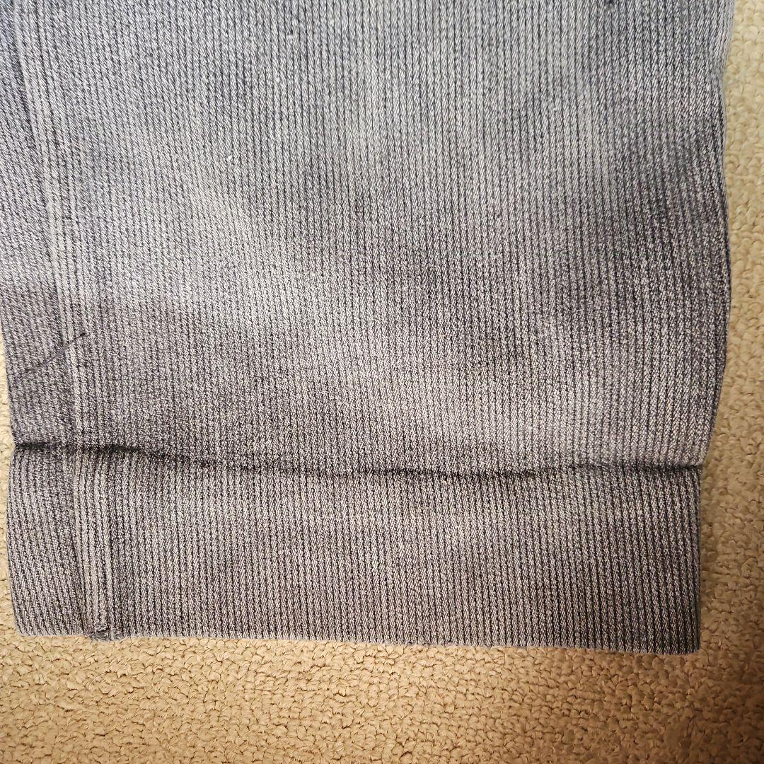 フレンチ vintage 希少 ピケ オーバーオール グレー