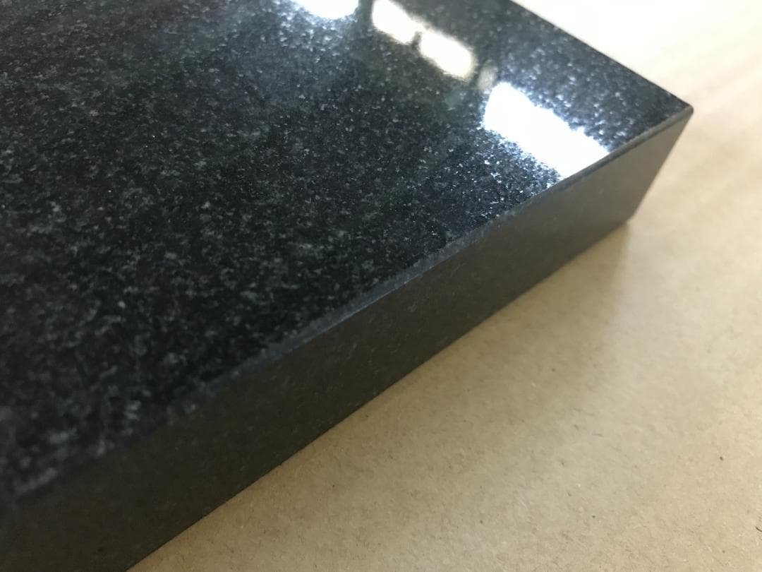 高級 天然黒御影石 オーディオボード●350×350×22●5面磨き　送料無料